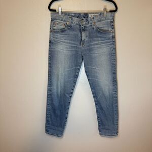Adriano Goldshmeid Ex Boyfriend Slouchy Slim Light Wash Denim Jeans Size 28
